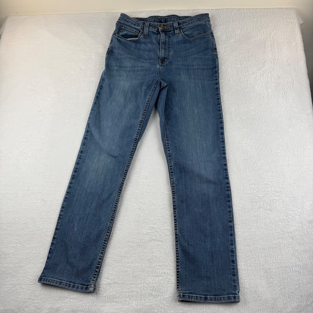 LL Bean BeanFlex Jeans Mens 30x30 Blue Classic Fit Straight Leg CoolMax‎ Denim